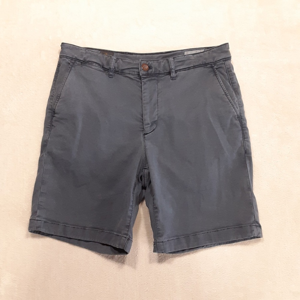 Faherty Coastline Mens Premium Chino Shorts 29 Blue Nights 7" Inseam Tailored